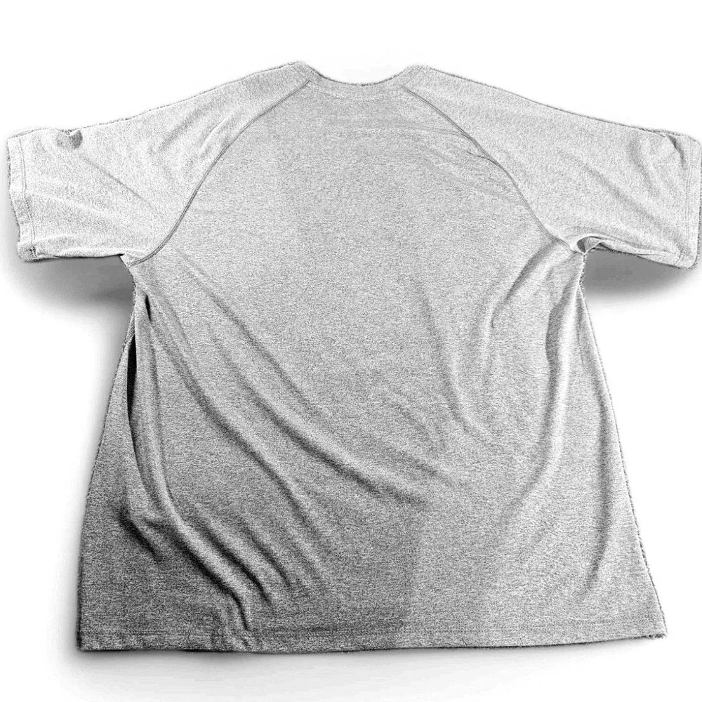 Adidas Climalite Notre Dame Shirt Mens XL Gray Graphic Performance Training